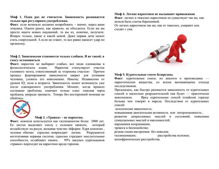 Мифы о наркотиках 0002